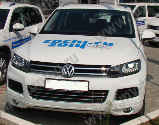 Накладки на фары (реснички) для Volkswagen Touareg (2nd generation) (2010-2015) купить недорого с доставкой в Усть-Илимск